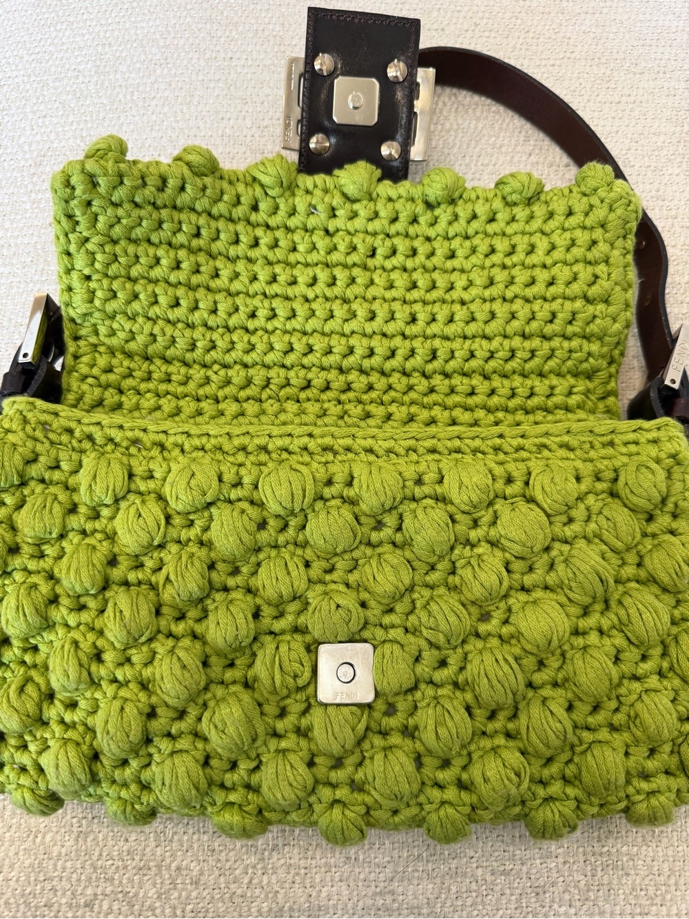 Fendi Crochet Knit Baguette - Picture 4 of 8